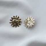 boucles d'oreilles dorées soleil style année 80