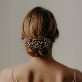 peigne de mariage en porcelaine délicat