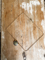 collier médailles émaillée lizeron