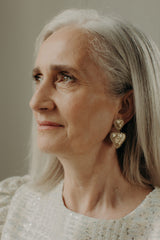 boucles d'oreilles coeur ex-voto pendantes valentine lizeron