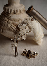 PEIGNE MARIAGE FLEURS LIZERON BLANCHE