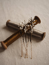 pics à cheveux nacrés de mariée porcelaine Lizeron