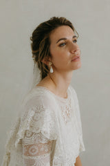 boucles d'oreilles perles baroques mariée mariage