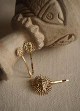 BARRETTES DOREES SOLEIL LIZERON