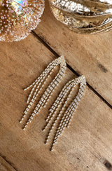 boucles d'oreilles strass longues baguettes soir cocktail lizeron