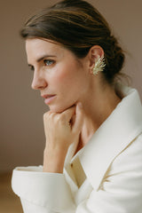 earring statement earcuff manchette d'oreille lizeron