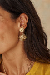 boucles d'oreilles soleil helios lizeron