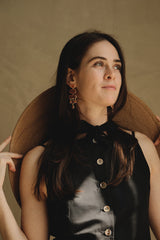 boucles d'oreilles invitées, boucles d' oreilles colorées, pendientes, bijoux créateur, lizeron, crédit photo Manon Le saos