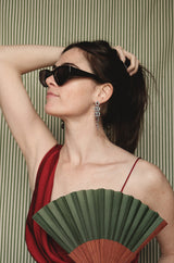 boucles d'oreilles invitées, boucles d' oreilles colorées, pendientes, bijoux créateur, lizeron, crédit photo Manon Le saos