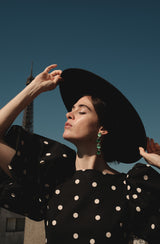 boucles d'oreilles invitées, boucles d' oreilles colorées, pendientes, bijoux créateur, lizeron, crédit photo Manon Le saos