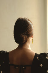 boucles d'oreilles invitées, boucles d' oreilles colorées, pendientes, bijoux créateur, lizeron, crédit photo Manon Le saos