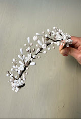 couronne porcelaine cire ancienne lizeron