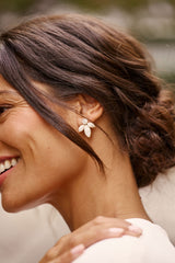 boucles d'oreilles nacre mariée mariage lizeron