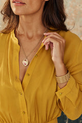 COLLIER GROSSE MEDAILLE PENDENTIF VINTAGE GRIPOIX