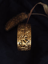 bracelet manchette doré large cérémonie chic