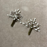 boutonnière homme marié mariage assortie