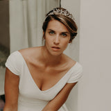 couronne de mariée en porcelaine