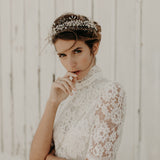 couronne de mariée en porcelaine