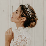 couronne de mariée en porcelaine