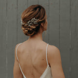 peigne mariée porcelaine léger asymétrique