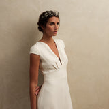 couronne de mariée en porcelaine mariage