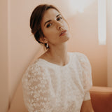 boucles d'oreilles nacre fine lizeron pauline