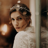 couronne de mariée en porcelaine mariage