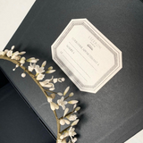 couronne de mariée de style ancien mariage en porcelaine