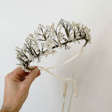 couronne de mariée en porcelaine mariage