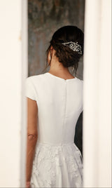 peigne mariée mariage porcelaine lizeron