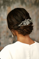 peigne mariée mariage porcelaine lizeron