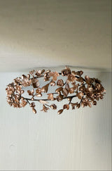 couronne fleurs dorées mariée 