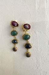 boucles d'oreilles invitées, colorées, pendientes, lizeron, crédit photo Manon Lesaos