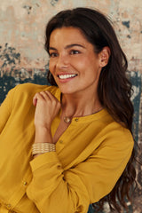 collier emaillé medaille vintage