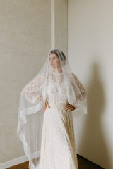 couronne en porcelaine froide de mariée mariage vintage 