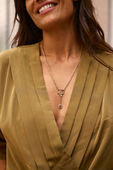 COLLIER GROSSE MEDAILLE PENDENTIF VINTAGE GRIPOIX