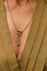 COLLIER GROSSE MEDAILLE PENDENTIF VINTAGE GRIPOIX
